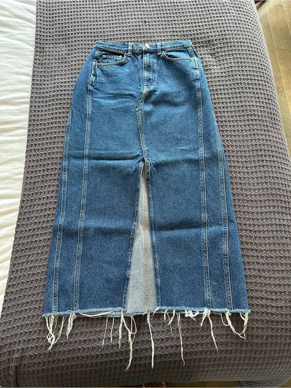 Denim Midi Skirt